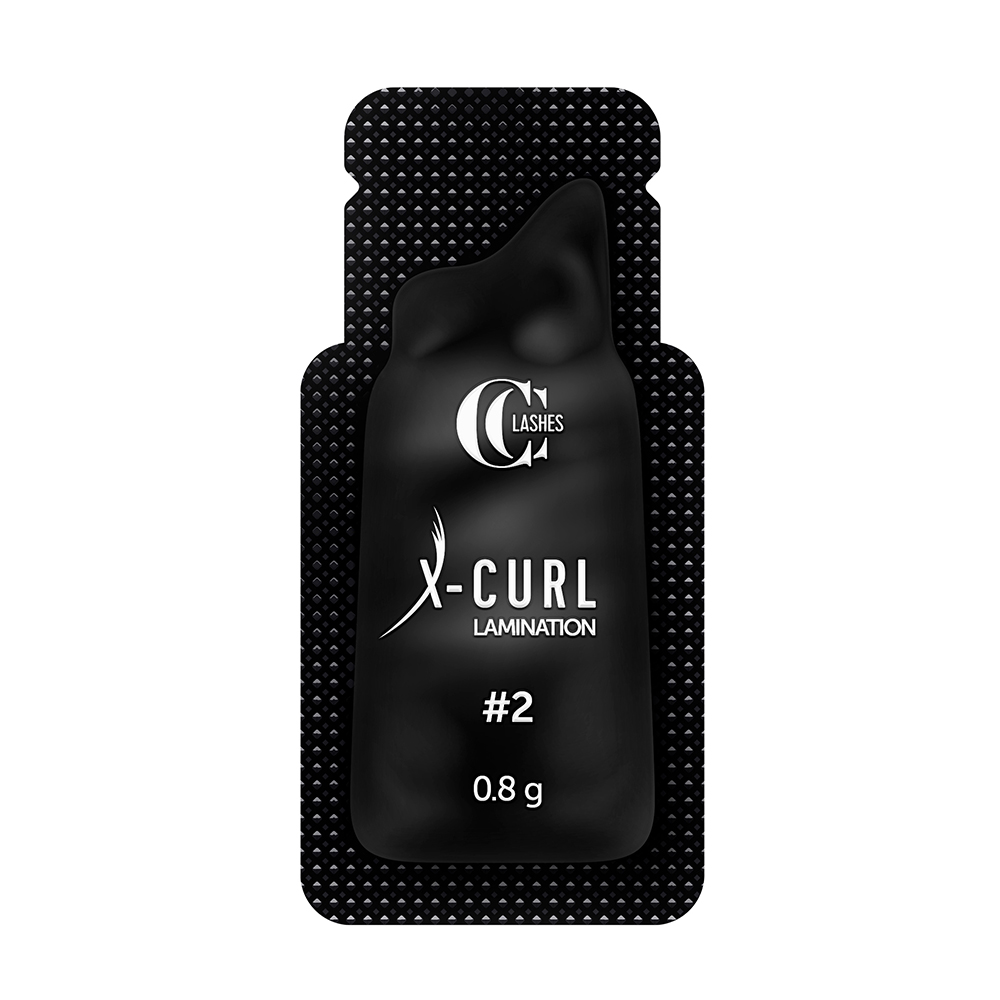 Ламинирование бровей и ресниц X-CURL, саше, состав 2, 0.8 г