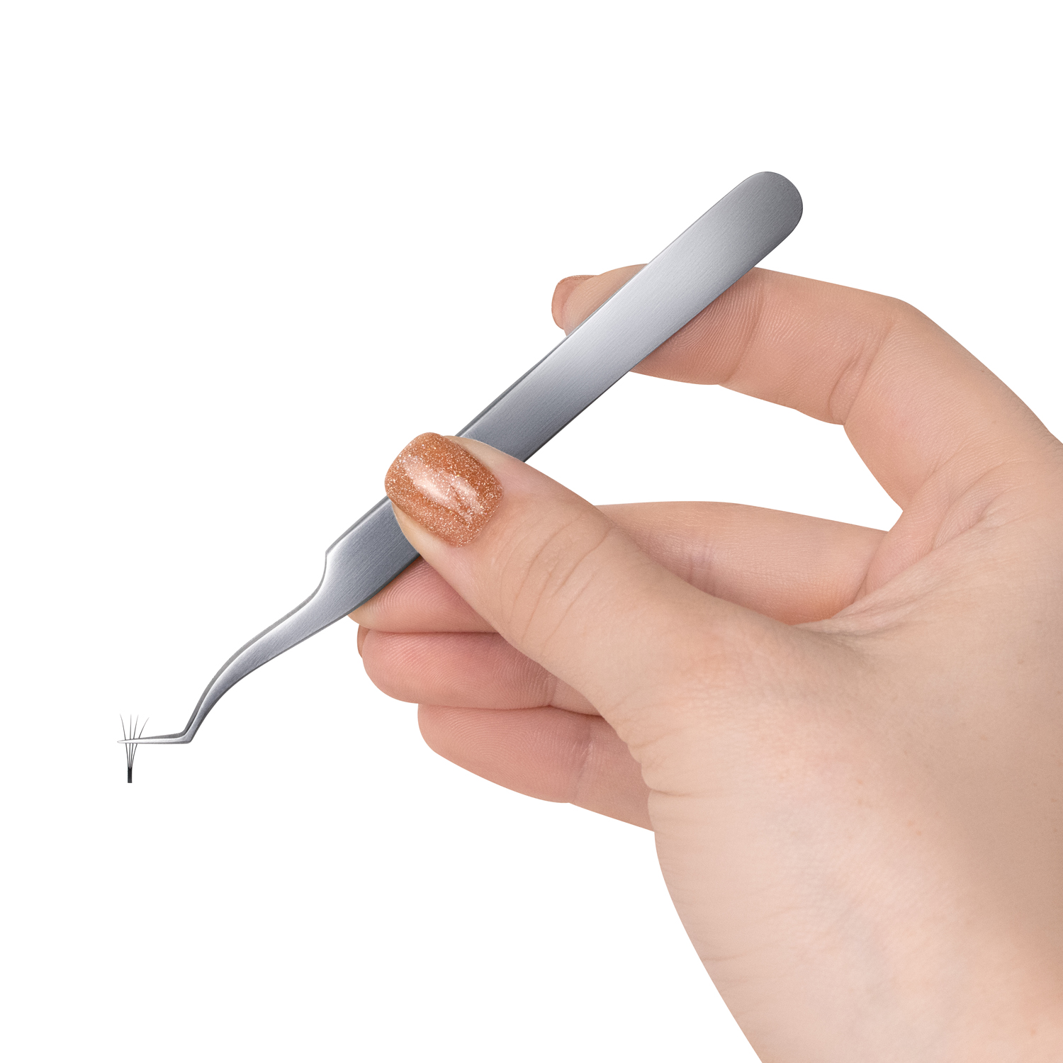 Пинцет для наращивания ресниц TimBale ZD-15